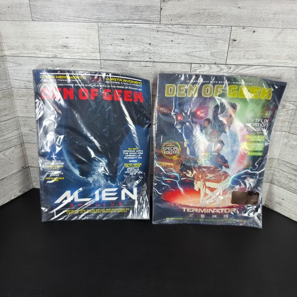 Den of Geek Magazine Lot Alien Romulus Terminator Zero Special Edition 2024